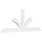 Ekena Millwork Richland Architectural Grade PVC Gable Bracket, 96"W x 36"H x 2"D x 6"F, 9/12 Pitch GBP096X36X0206RIC00 - alternate 1